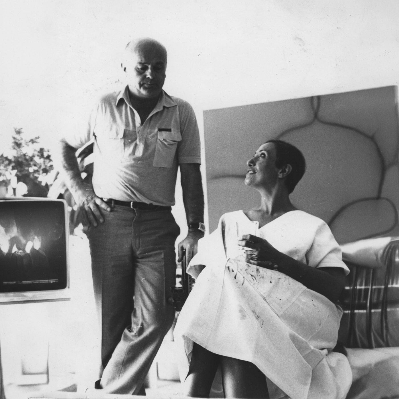 George Apostu și Huguette Caland, Orluc, Limousin, Franța, 1986